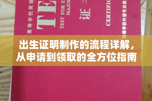 靖边出生证明制作的流程详解，从申请到领取的全方位指南